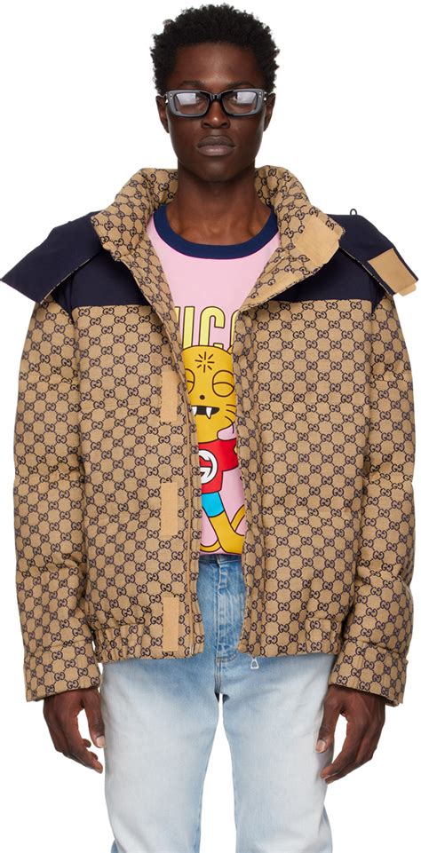 gucci all over print jacket|gucci men's jacket.